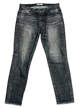 Moussy Vintage Black distressed skinny ankle jeans size 27 women’s denim